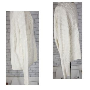 Daniel Cremieux Sweaters - Daniel Cremieux Cream Cable Knit Sweater Lg Daniel Cremieux Sweaters - Daniel Cremieux Cream Cable Knit Sweater Lg